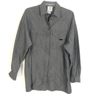 Vintage Together Men Button Down Chambray Shirt PK